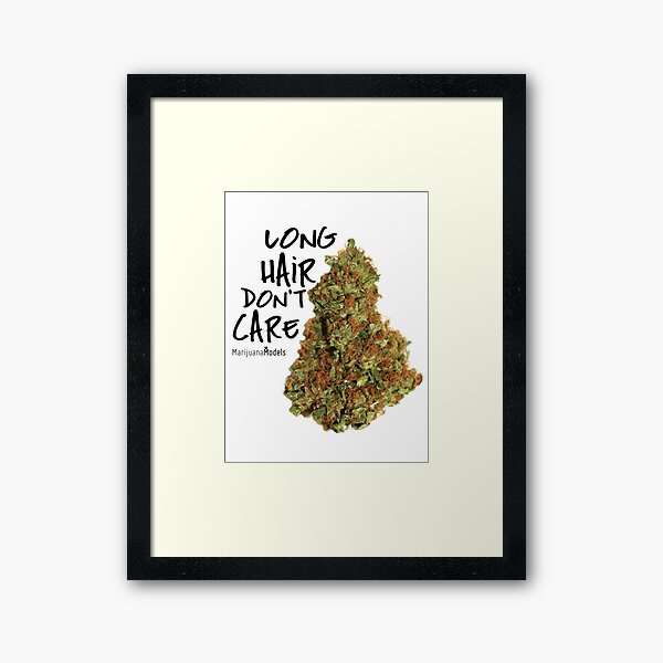 Long Hair Don't Care Framed Art Print