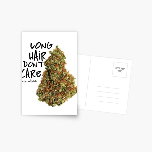 Long Hair Don't Care Postcard