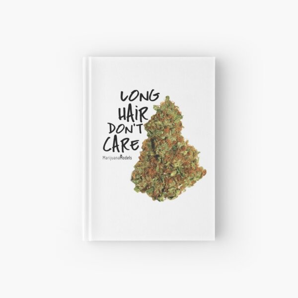 Long Hair Don't Care Hardcover Journal