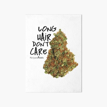Long Hair Don't Care Art Board Print
