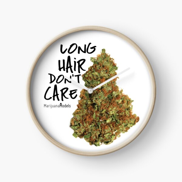 Long Hair Don't Care Clock