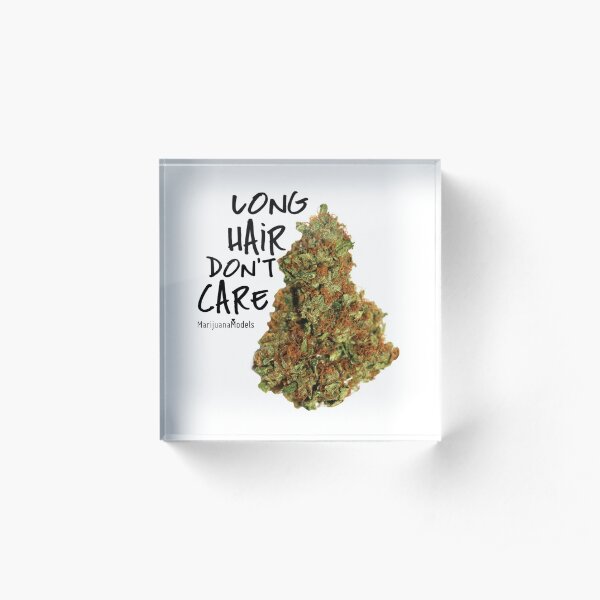 Long Hair Don't Care Acrylic Block