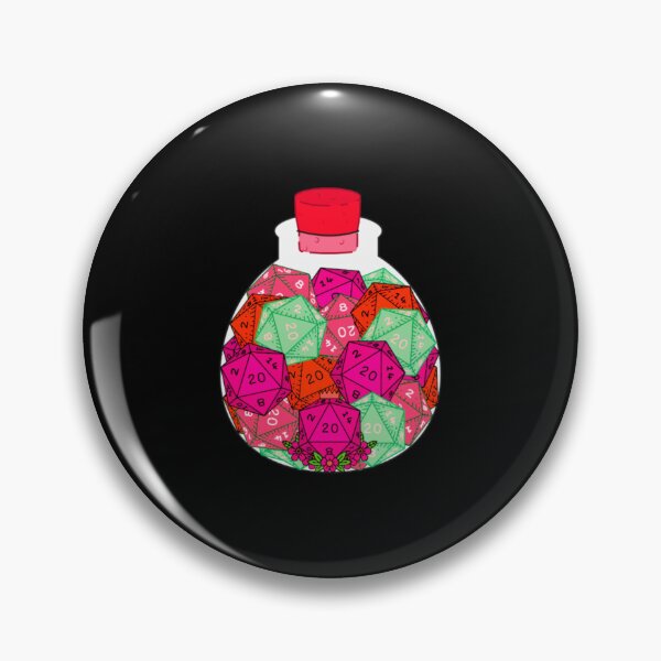 Artikelvorschau, Würfeltrank Flasche Rose DndDice Glas entworfen und verkauft von dannyjar.