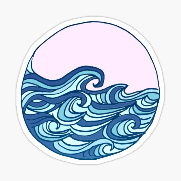 Item preview, Pink Ocean Waves Design designed and sold by Claireandrewss.