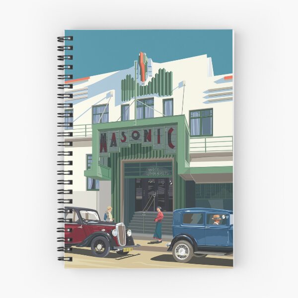 Item preview, Art Deco Napier Masonic Hotel designed and sold by contourcreative.