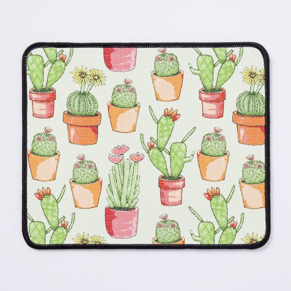 Item preview, Cute Potted Flowering Cactus plants. designed and sold by LaBellCreative.