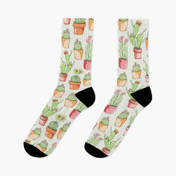 Item preview, Cute Potted Flowering Cactus plants. designed and sold by LaBellCreative.