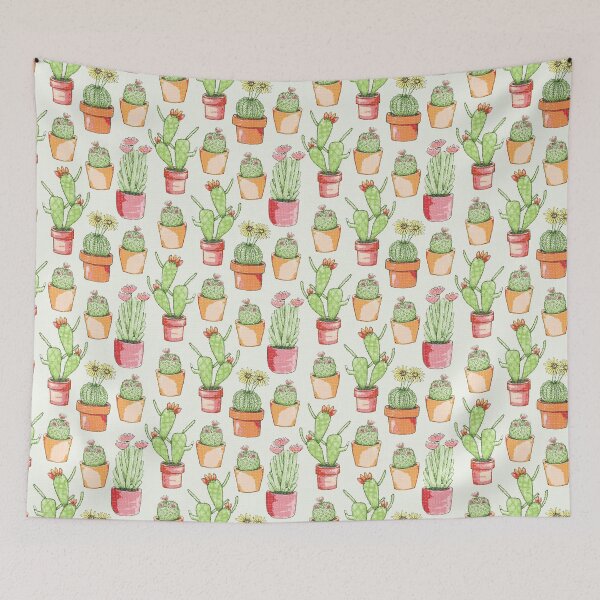 Item preview, Cute Potted Flowering Cactus plants. designed and sold by LaBellCreative.