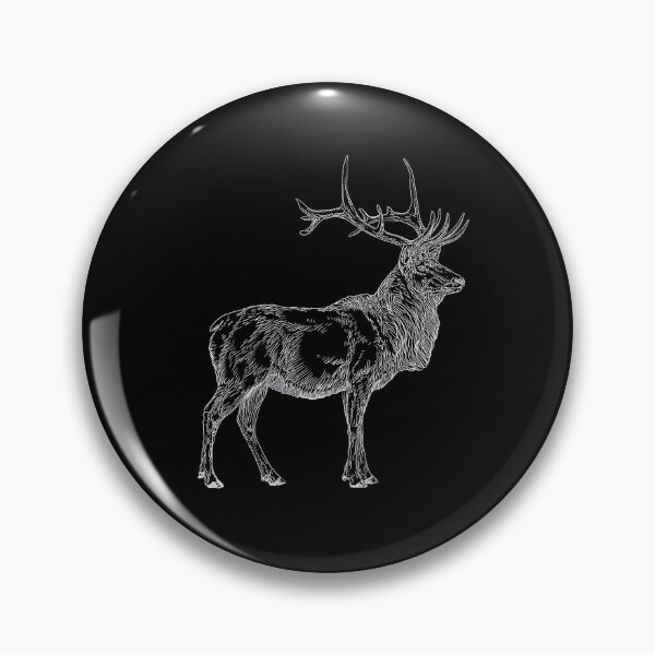Item preview, Elk drawing, white version designed and sold by DaveDanchuk.