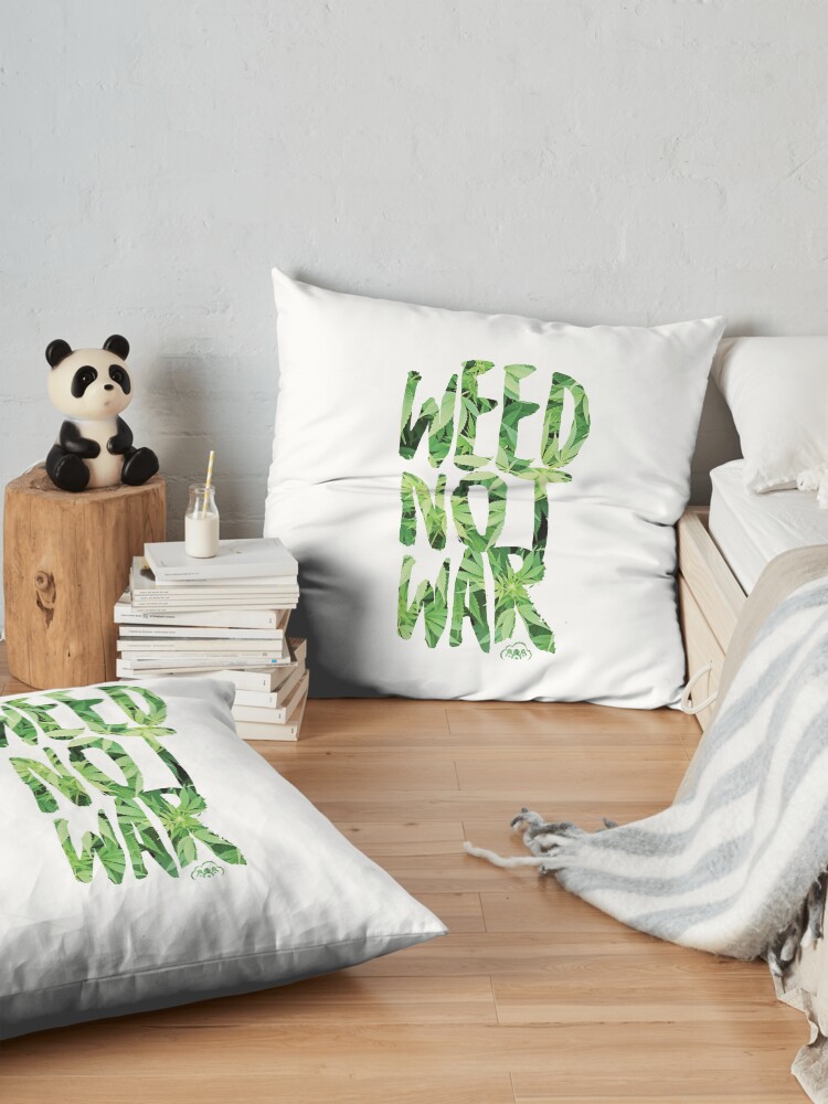 Alternate view of Weed Not War Floor Pillow