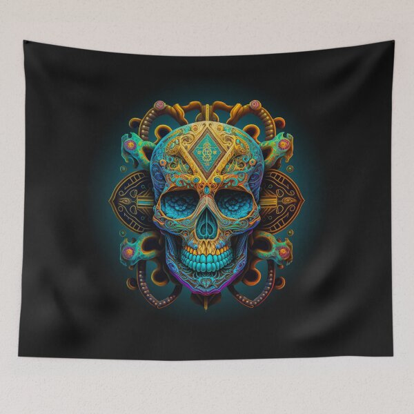 Item preview, Heavenly Psychedelic Skull designed and sold by SerhiiArt.