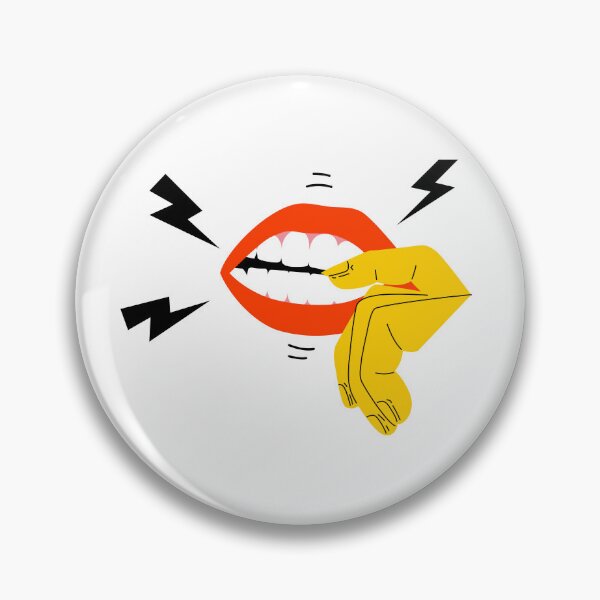 Item preview, Red lip and nail biting BFRBs symptom. designed and sold by somethinginmy.