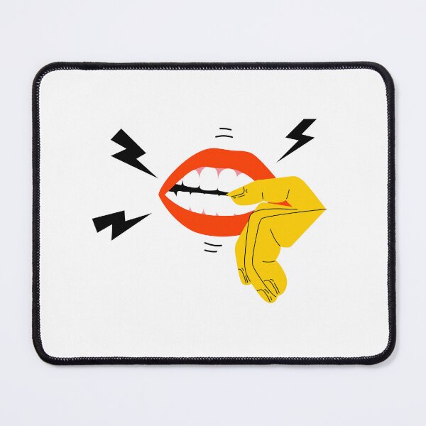 Item preview, Red lip and nail biting BFRBs symptom. designed and sold by somethinginmy.