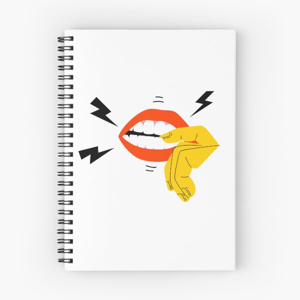 Item preview, Red lip and nail biting BFRBs symptom. designed and sold by somethinginmy.