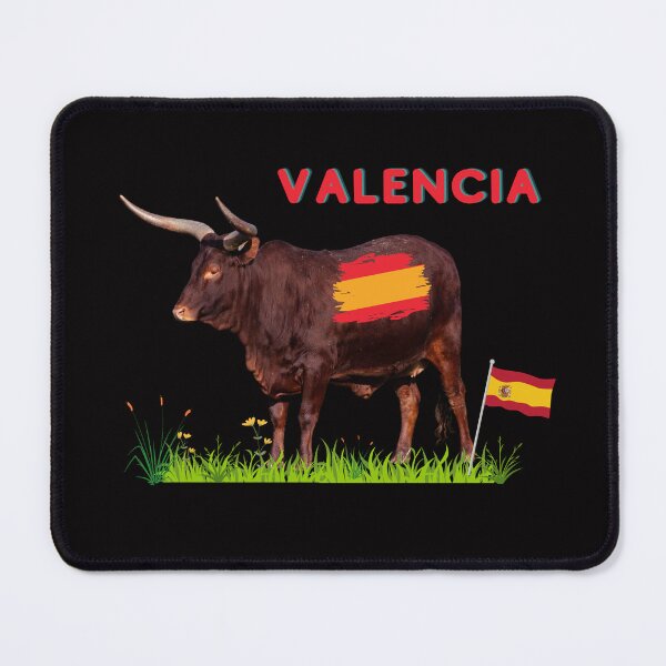 Item preview, Valencia Spanish Bull With Flag In Vibrant Colours designed and sold by MarieSusan.