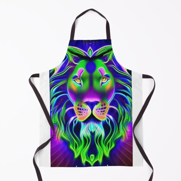 Item preview, Leo Lion Bioluminescence Aesthetic | A.I INK designed and sold by AI-INK.