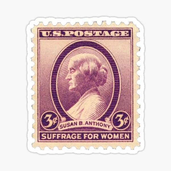 "Susan B. Anthony Stamp" Sticker For Sale By Original1977 | Redbubble