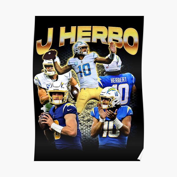 Justin Herbert QB CLASSIC Los Angeles Chargers QB NFL Football 22x34 POSTER