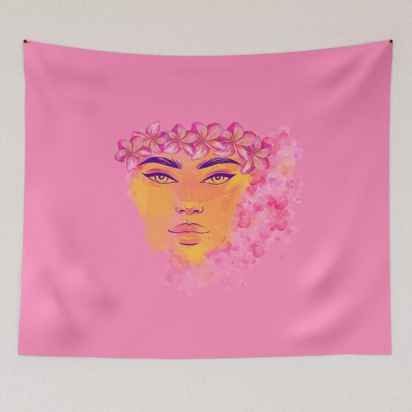 Item preview, Watercolor Island girl designed and sold by PolyMicroMela.