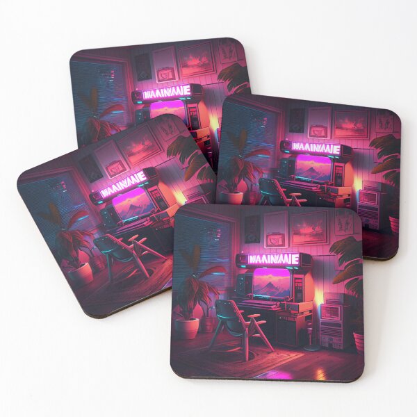 Item preview, Neon-Lit Gaming Den designed and sold by LukeAiWalker.