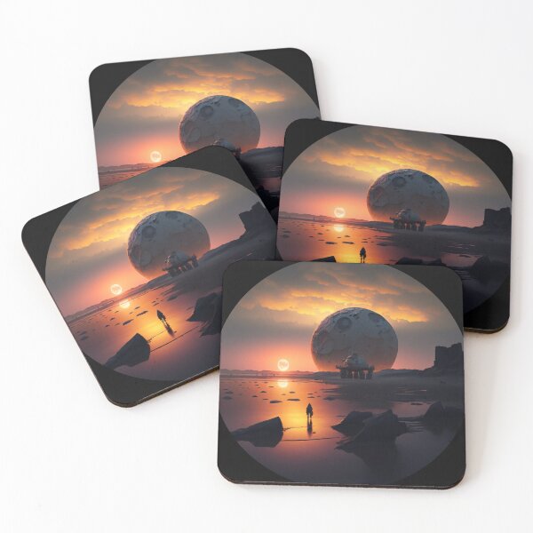 Item preview, Sunset in alien world planet designed and sold by ARTeez⭐️⭐️⭐️⭐️⭐️.