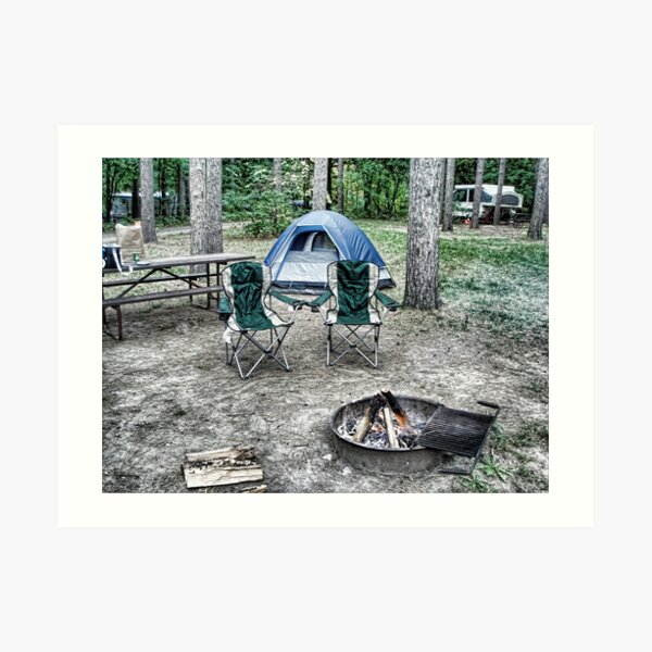 Camping Art Print