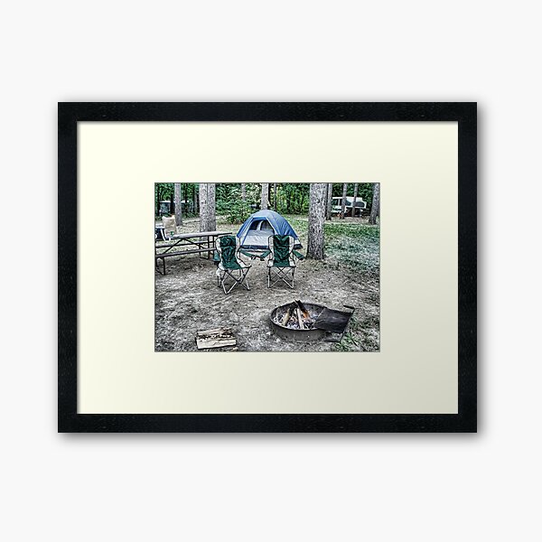 Camping Framed Art Print