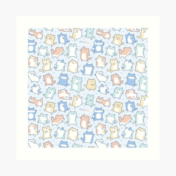 Kitty Dance Off! Art Print