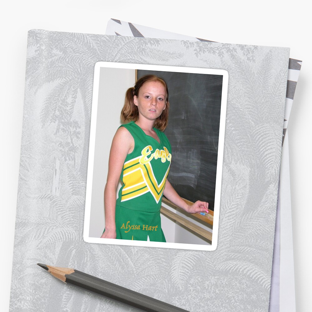 Alyssa Hart Cheerleader T Shirt Get Your Today Sticker By Histria Redbubble 3283