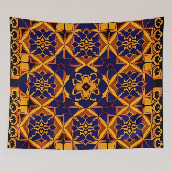 Item preview, Mosiac Aggressive Latin Pattern Digital Painting designed and sold by CodeAndColors.