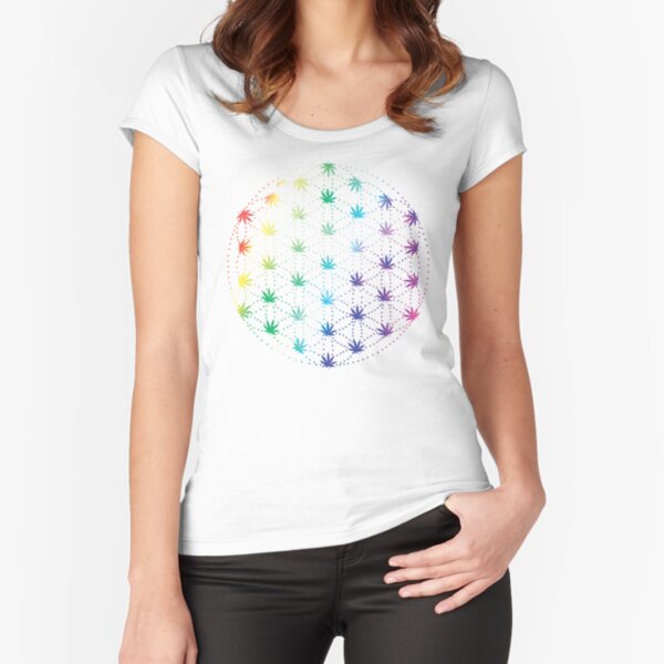 Flowers of Life Fitted Scoop T-Shirt