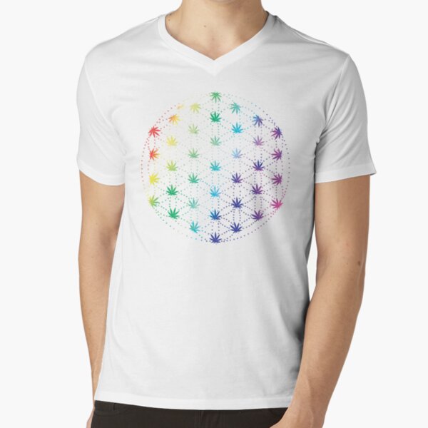 Flowers of Life V-Neck T-Shirt