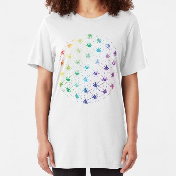 Flowers of Life Slim Fit T-Shirt