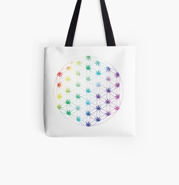 Flowers of Life All Over Print Tote Bag