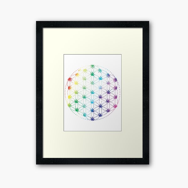 Flowers of Life Framed Art Print