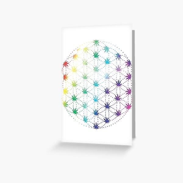 Flowers of Life Greeting Card