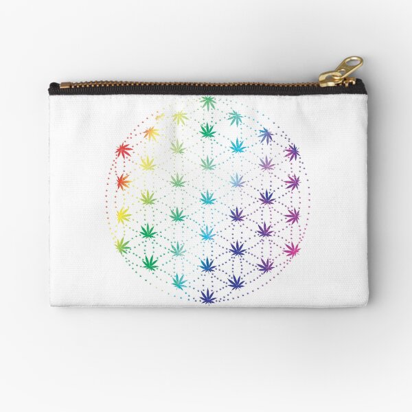 Flowers of Life Zipper Pouch