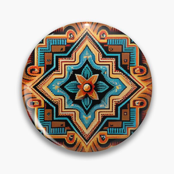 Artikelvorschau, Complex Southwestern Pattern Digital Painting entworfen und verkauft von CodeAndColors.