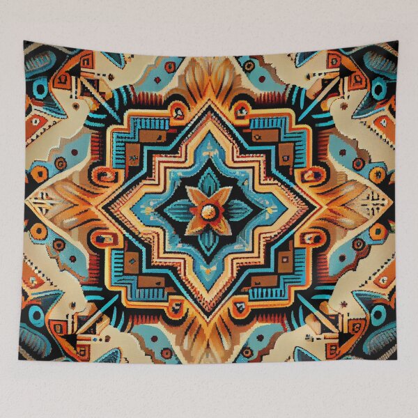 Item preview, Complex Southwestern Pattern Digital Painting designed and sold by CodeAndColors.