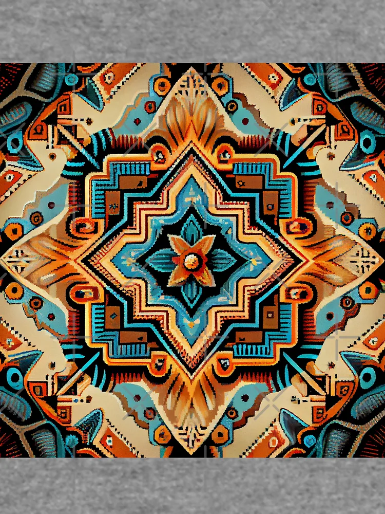 Thumbnail 6 von 6, Leichter Pullover, Complex Southwestern Pattern Digital Painting designt und verkauft von CodeAndColors.