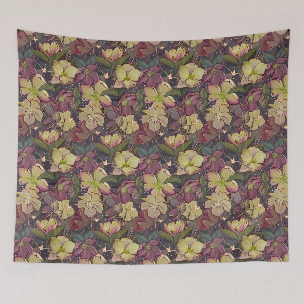 Item preview, Hellebore Flowers designed and sold by MetaMetaBurrito.