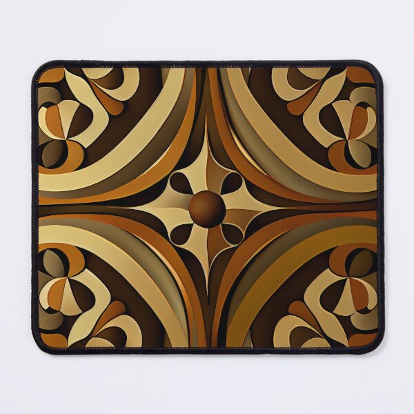 Artikelvorschau, Brown Contemporary Pattern Digital Painting entworfen und verkauft von CodeAndColors.