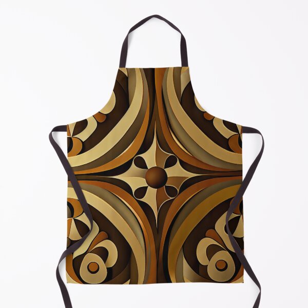Artikelvorschau, Brown Contemporary Pattern Digital Painting entworfen und verkauft von CodeAndColors.