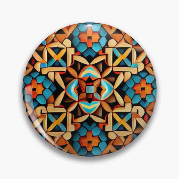 Artikelvorschau, Mosiac Aggressive Latin Pattern Digital Painting entworfen und verkauft von CodeAndColors.