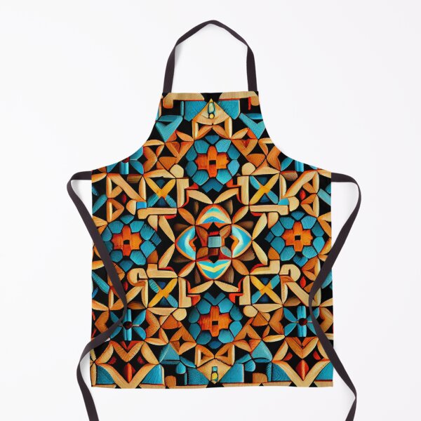 Item preview, Mosiac Aggressive Latin Pattern Digital Painting designed and sold by CodeAndColors.