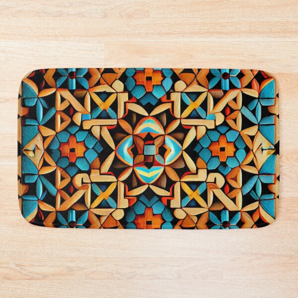 Item preview, Mosiac Aggressive Latin Pattern Digital Painting designed and sold by CodeAndColors.