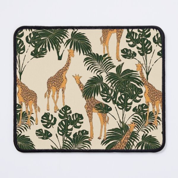 Item preview, Giraffes with Monstera | Paradise Nature | Tropical Vibes | Jungle Pattern  designed and sold by Fzenata.
