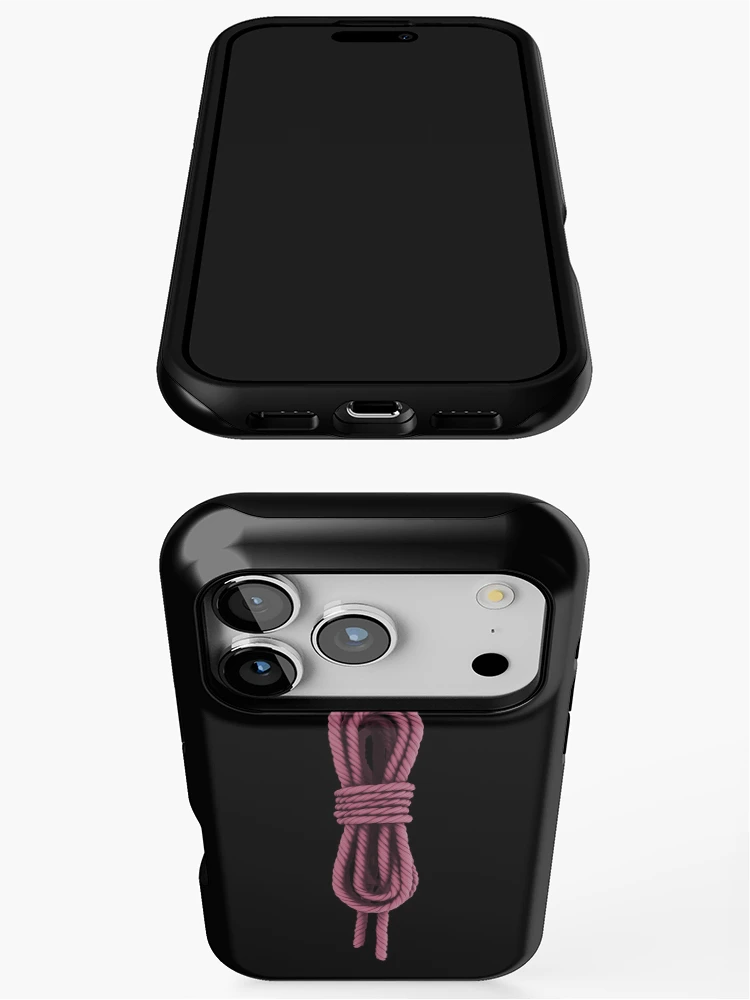 Thumbnail 3 of 4, iPhone Case, Dominant Rope Rigger / Submissive Rope Bunny - Pink Rope Bondage designed and sold by ClickForMore.