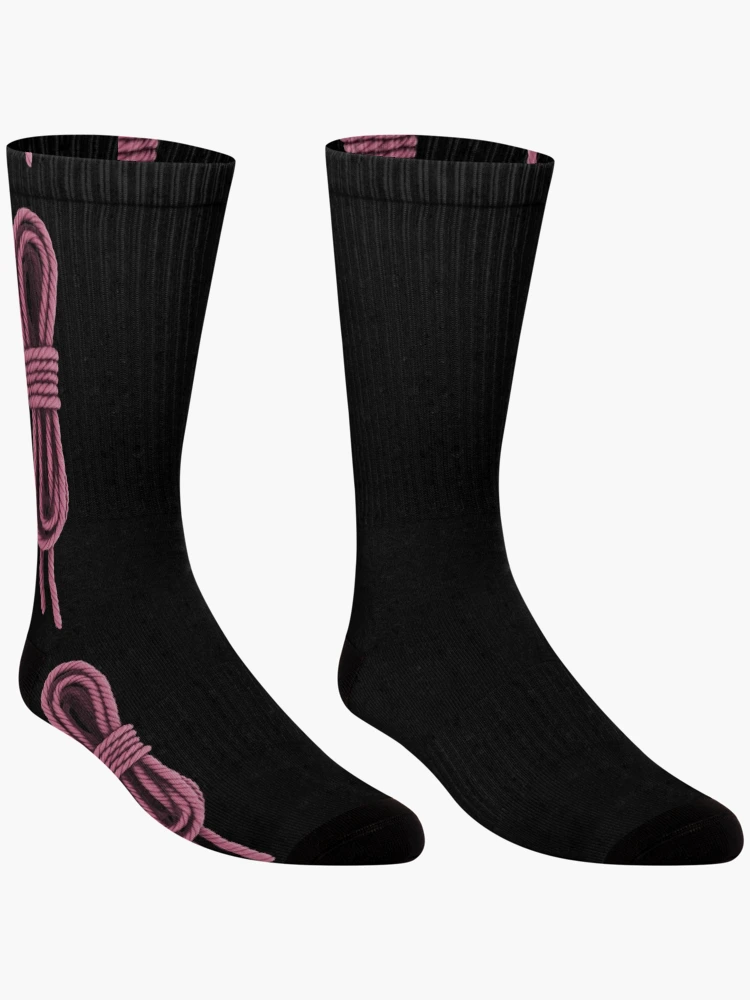 Thumbnail 3 of 5, Socks, Dominant Rope Rigger / Submissive Rope Bunny - Pink Rope Bondage designed and sold by ClickForMore.