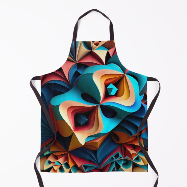 Item preview, Three Dimensional Colorful Maximalist Pattern Digital Painting designed and sold by CodeAndColors.